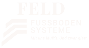 Logo weiss Feld Fussbodensysteme